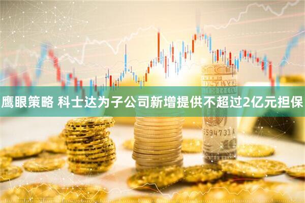 鹰眼策略 科士达为子公司新增提供不超过2亿元担保