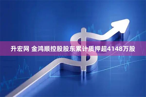 升宏网 金鸿顺控股股东累计质押超4148万股